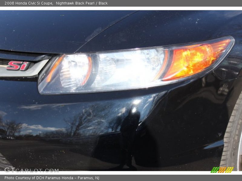 Nighthawk Black Pearl / Black 2008 Honda Civic Si Coupe