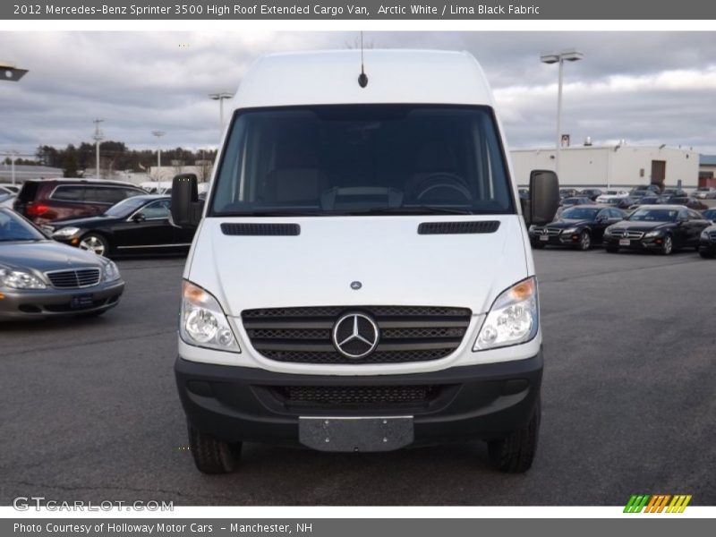 Arctic White / Lima Black Fabric 2012 Mercedes-Benz Sprinter 3500 High Roof Extended Cargo Van
