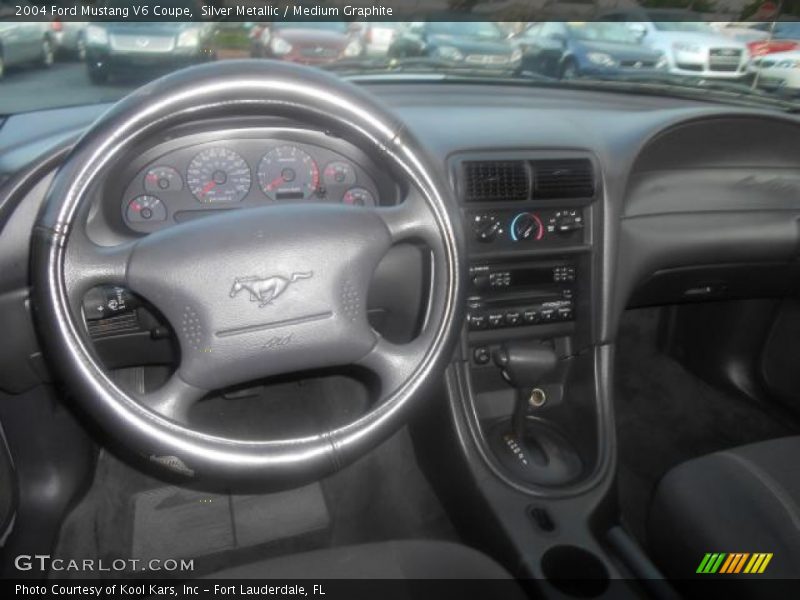 Silver Metallic / Medium Graphite 2004 Ford Mustang V6 Coupe