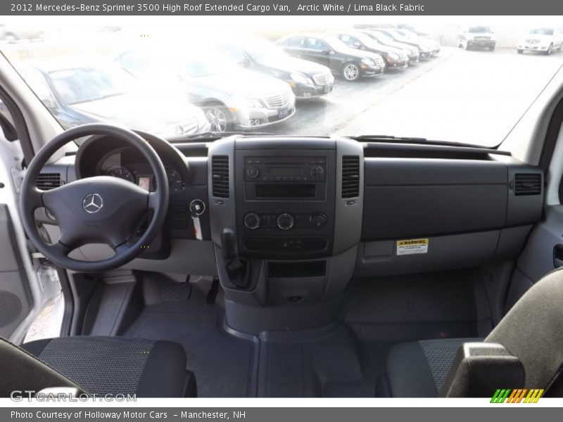 Arctic White / Lima Black Fabric 2012 Mercedes-Benz Sprinter 3500 High Roof Extended Cargo Van