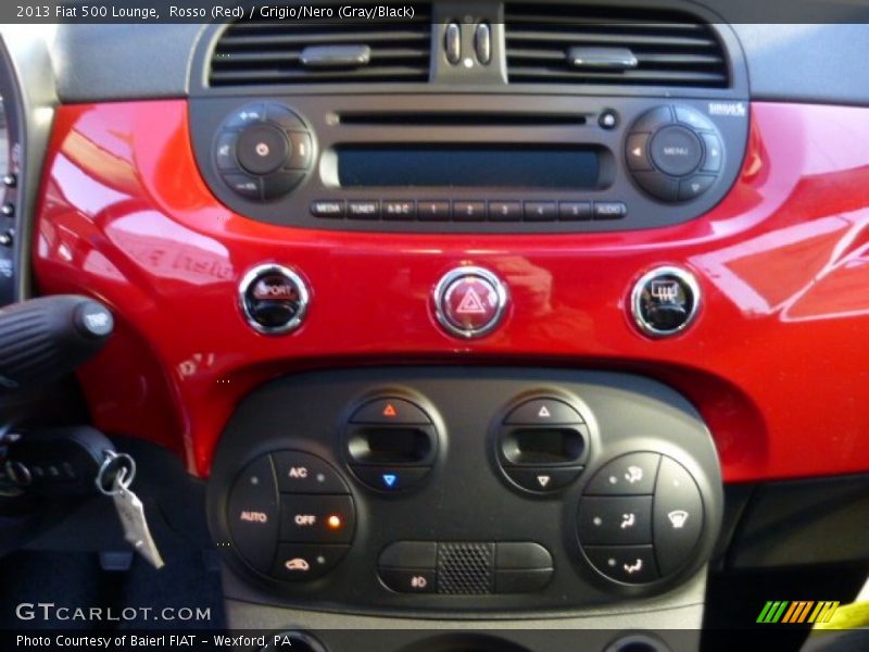 Rosso (Red) / Grigio/Nero (Gray/Black) 2013 Fiat 500 Lounge