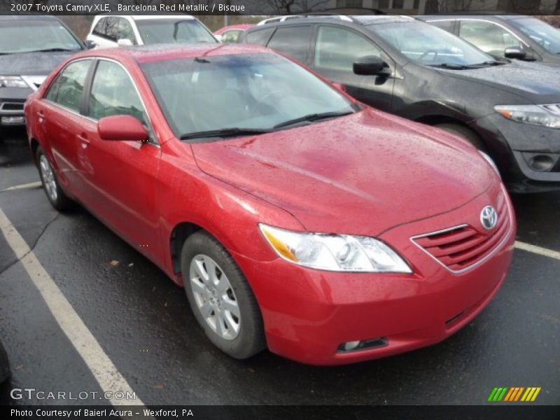 Barcelona Red Metallic / Bisque 2007 Toyota Camry XLE