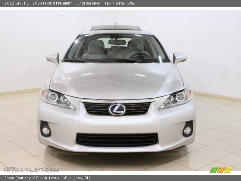 Tungsten Silver Pearl / Water Gray 2012 Lexus CT 200h Hybrid Premium