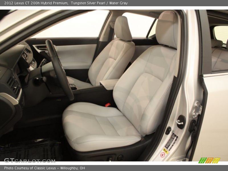 Front Seat of 2012 CT 200h Hybrid Premium