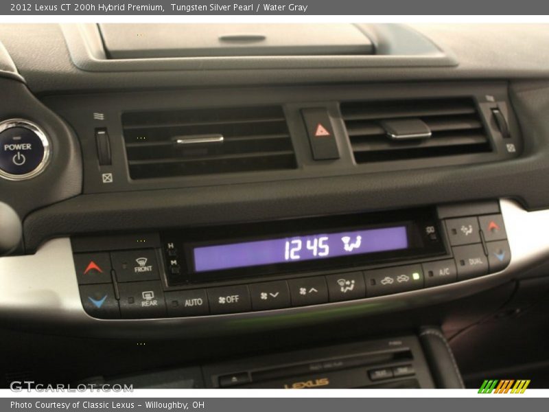 Tungsten Silver Pearl / Water Gray 2012 Lexus CT 200h Hybrid Premium