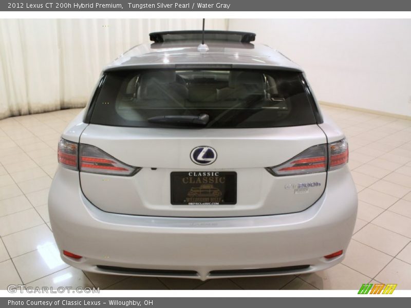 Tungsten Silver Pearl / Water Gray 2012 Lexus CT 200h Hybrid Premium