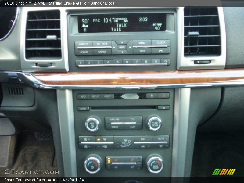 Controls of 2010 MKZ AWD