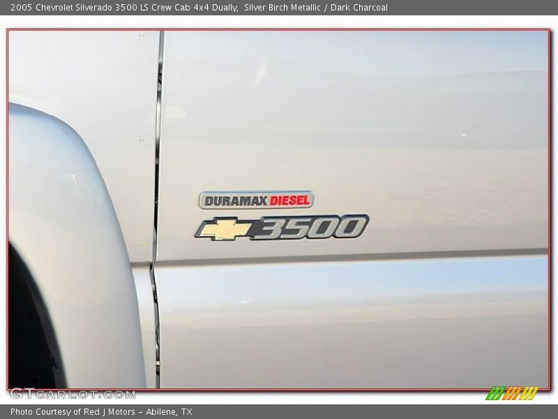 Silver Birch Metallic / Dark Charcoal 2005 Chevrolet Silverado 3500 LS Crew Cab 4x4 Dually