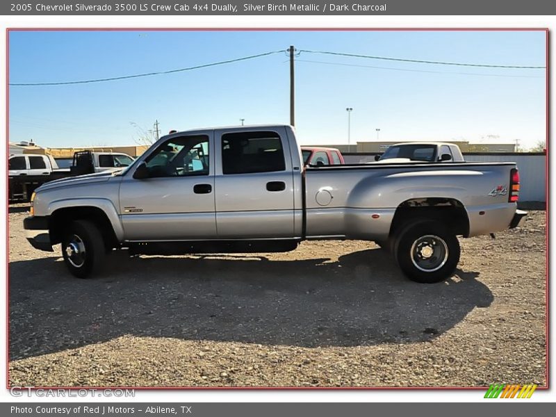 Silver Birch Metallic / Dark Charcoal 2005 Chevrolet Silverado 3500 LS Crew Cab 4x4 Dually
