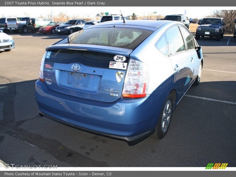 Seaside Blue Pearl / Dark Gray 2007 Toyota Prius Hybrid