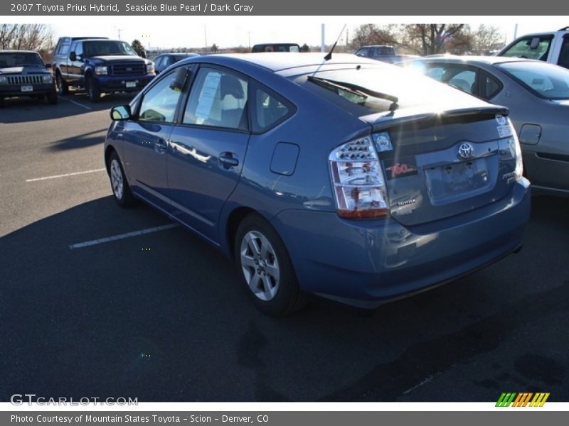 Seaside Blue Pearl / Dark Gray 2007 Toyota Prius Hybrid