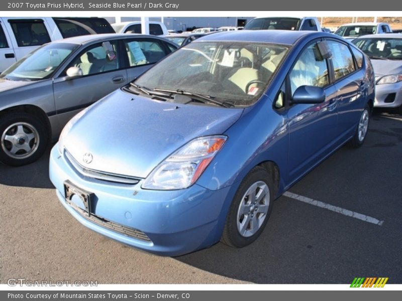 Seaside Blue Pearl / Dark Gray 2007 Toyota Prius Hybrid