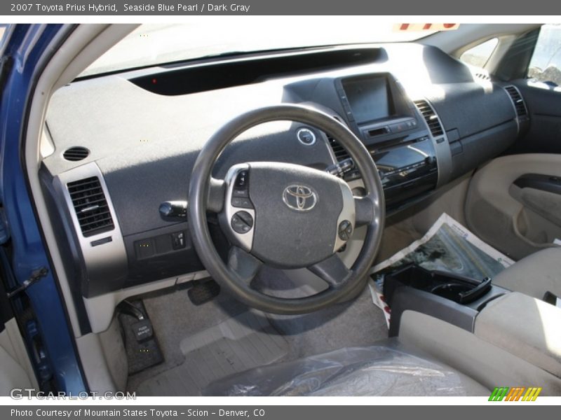 Seaside Blue Pearl / Dark Gray 2007 Toyota Prius Hybrid