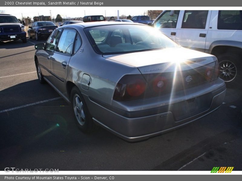 Sandrift Metallic / Neutral Beige 2003 Chevrolet Impala