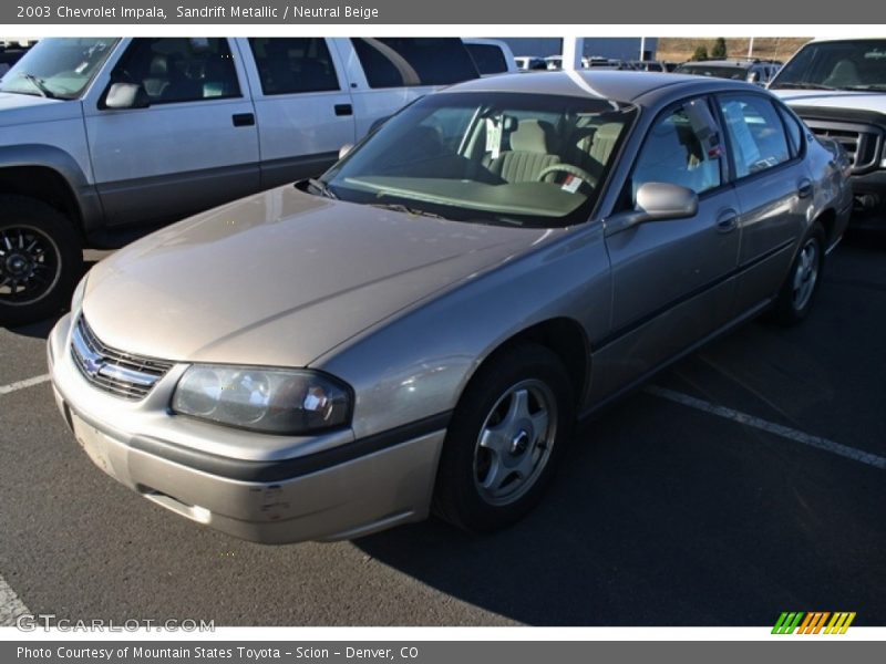 Sandrift Metallic / Neutral Beige 2003 Chevrolet Impala