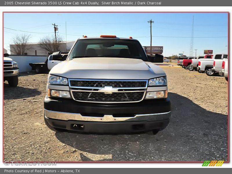 Silver Birch Metallic / Dark Charcoal 2005 Chevrolet Silverado 3500 LS Crew Cab 4x4 Dually
