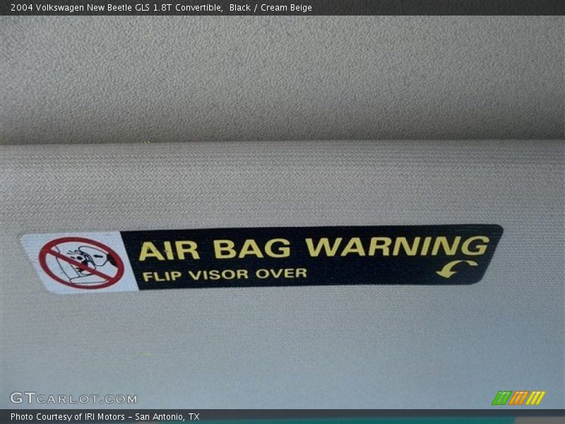 Black / Cream Beige 2004 Volkswagen New Beetle GLS 1.8T Convertible