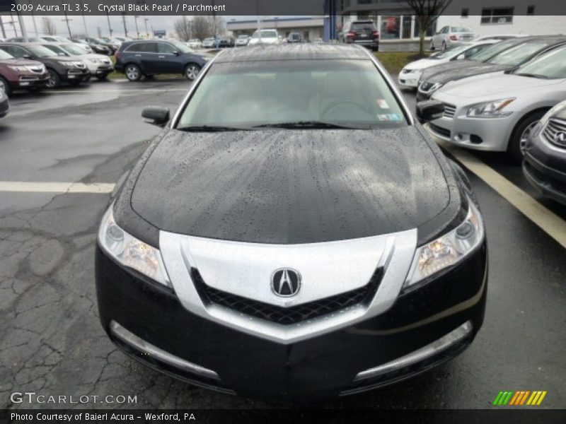 Crystal Black Pearl / Parchment 2009 Acura TL 3.5
