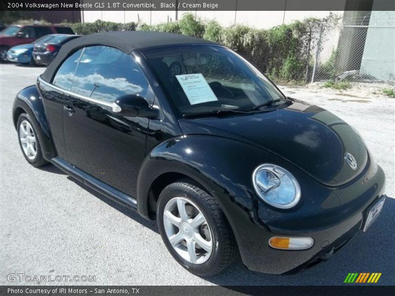 Black / Cream Beige 2004 Volkswagen New Beetle GLS 1.8T Convertible