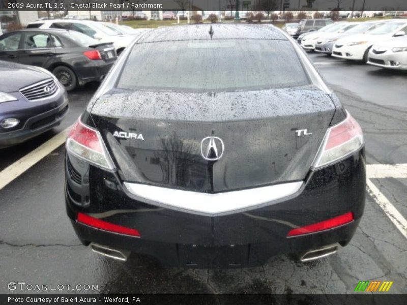 Crystal Black Pearl / Parchment 2009 Acura TL 3.5