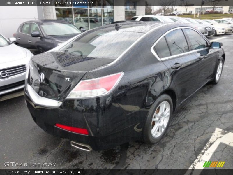 Crystal Black Pearl / Parchment 2009 Acura TL 3.5