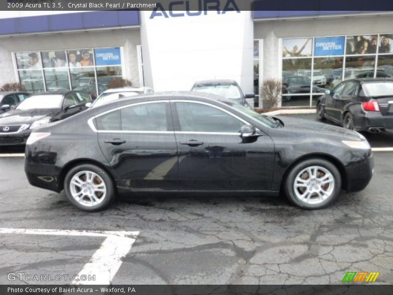 Crystal Black Pearl / Parchment 2009 Acura TL 3.5