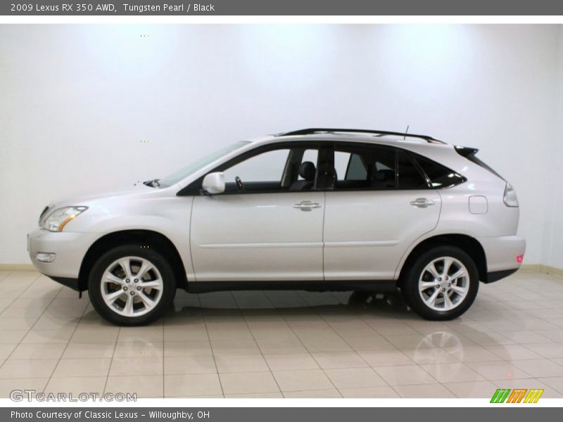 Tungsten Pearl / Black 2009 Lexus RX 350 AWD