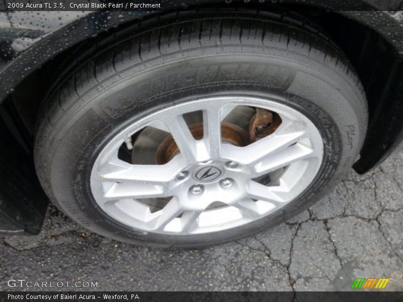 Crystal Black Pearl / Parchment 2009 Acura TL 3.5