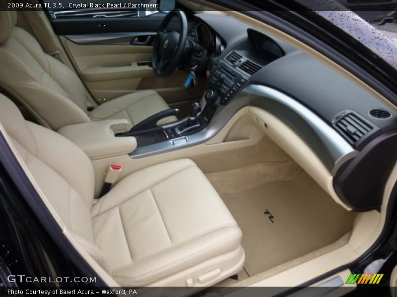 Crystal Black Pearl / Parchment 2009 Acura TL 3.5