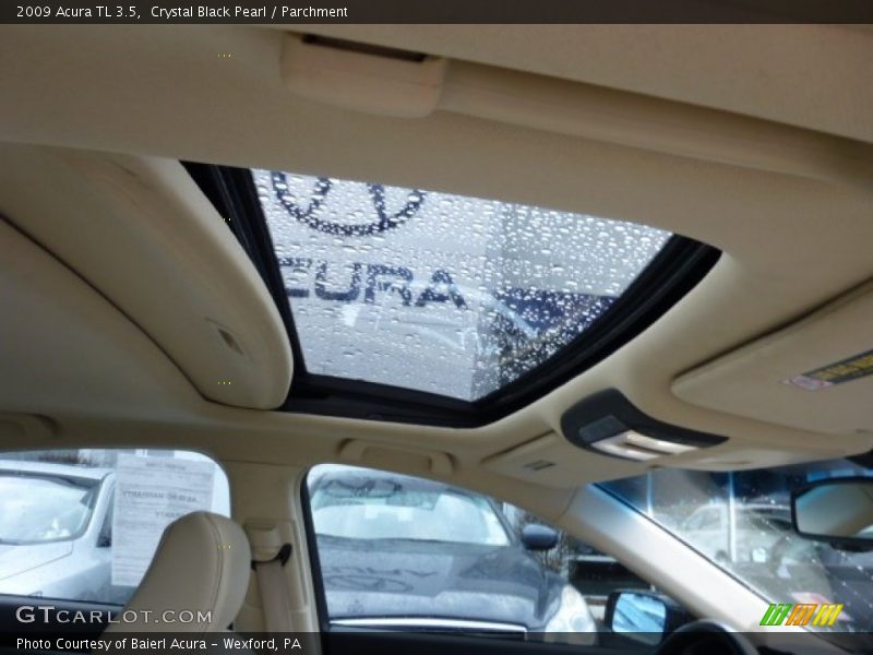 Crystal Black Pearl / Parchment 2009 Acura TL 3.5