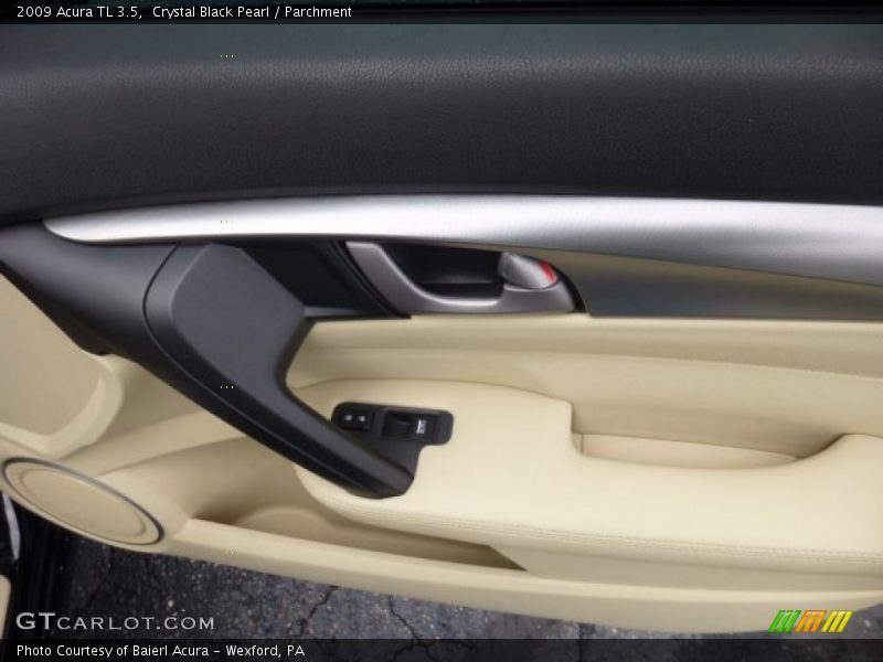 Crystal Black Pearl / Parchment 2009 Acura TL 3.5