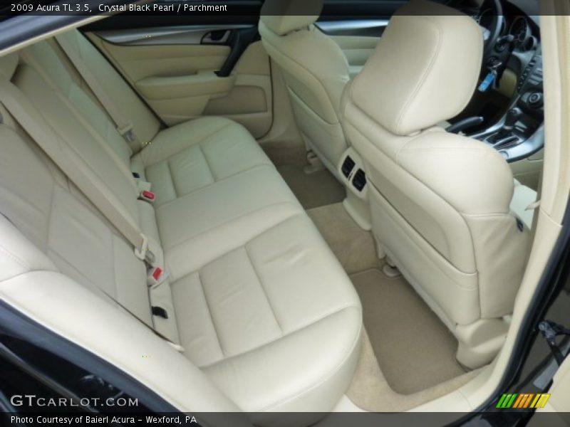 Crystal Black Pearl / Parchment 2009 Acura TL 3.5