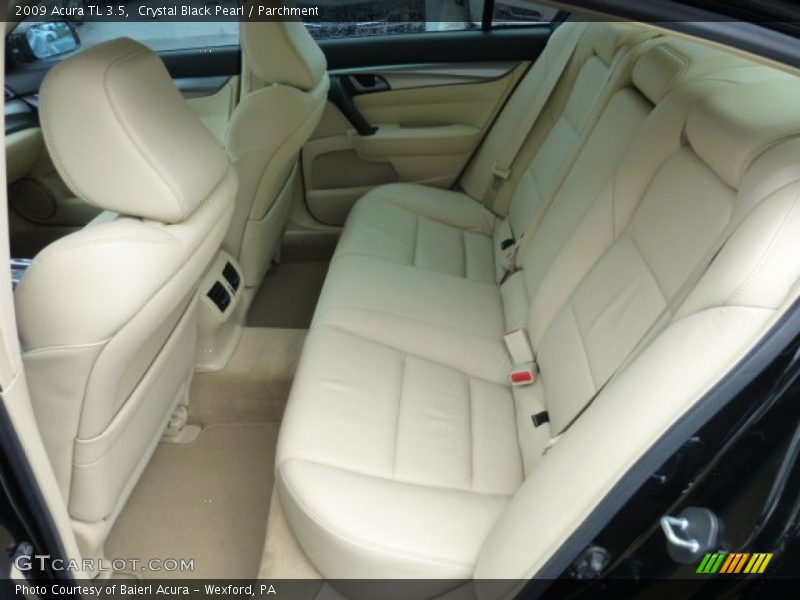 Crystal Black Pearl / Parchment 2009 Acura TL 3.5