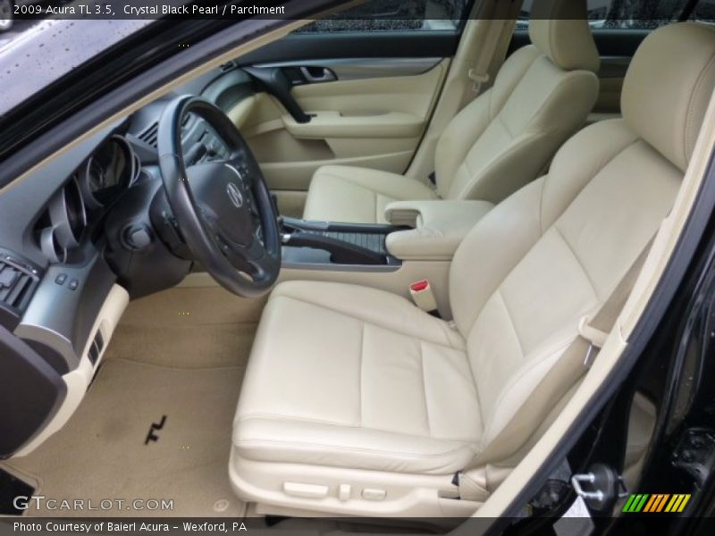 Crystal Black Pearl / Parchment 2009 Acura TL 3.5