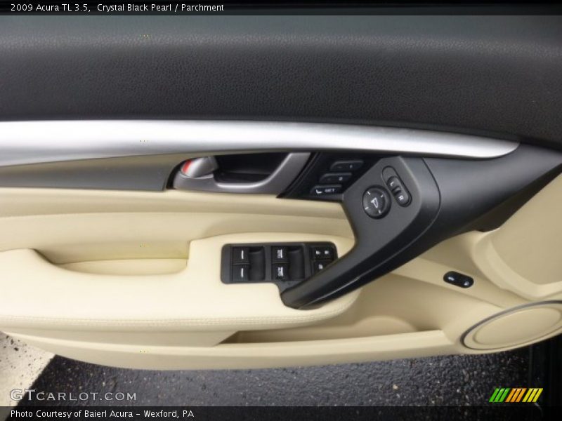 Crystal Black Pearl / Parchment 2009 Acura TL 3.5
