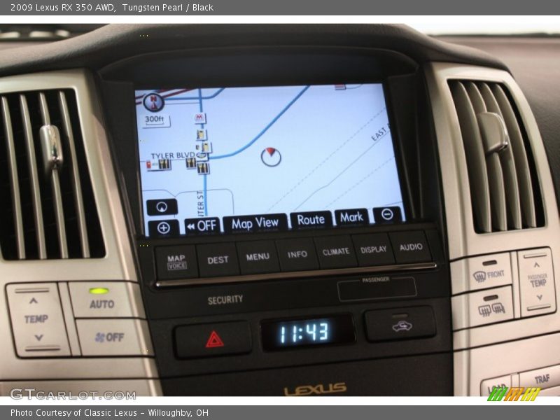 Tungsten Pearl / Black 2009 Lexus RX 350 AWD