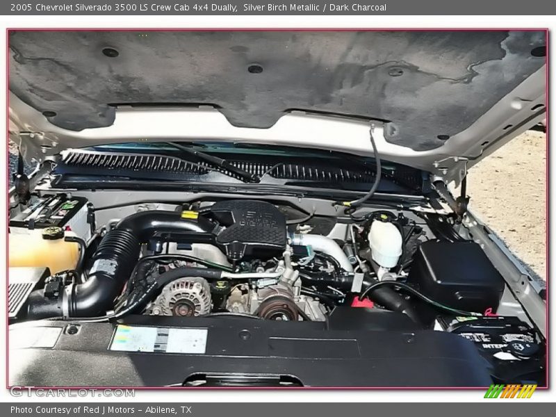 Silver Birch Metallic / Dark Charcoal 2005 Chevrolet Silverado 3500 LS Crew Cab 4x4 Dually