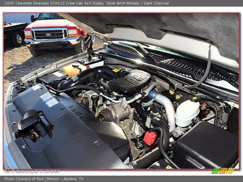 Silver Birch Metallic / Dark Charcoal 2005 Chevrolet Silverado 3500 LS Crew Cab 4x4 Dually