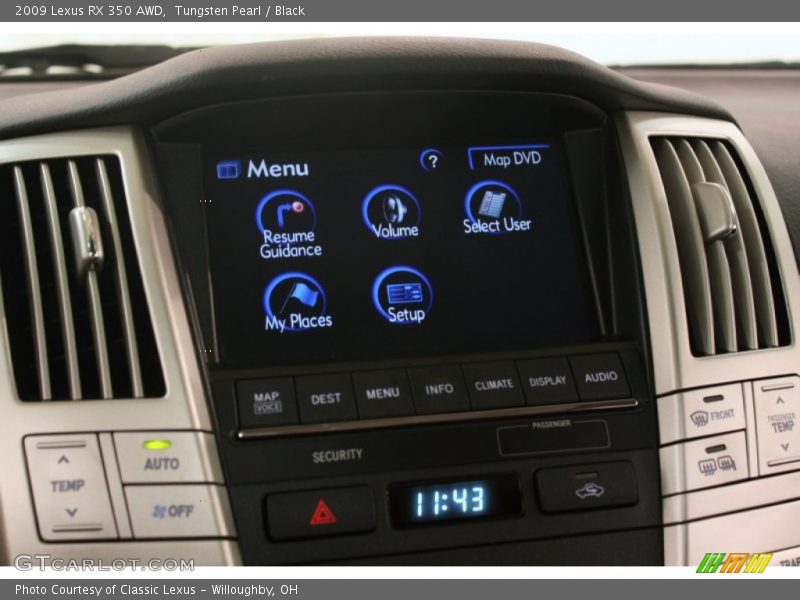 Tungsten Pearl / Black 2009 Lexus RX 350 AWD