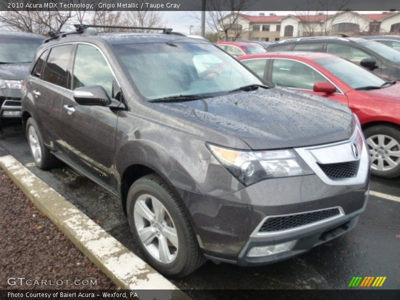 Grigio Metallic / Taupe Gray 2010 Acura MDX Technology