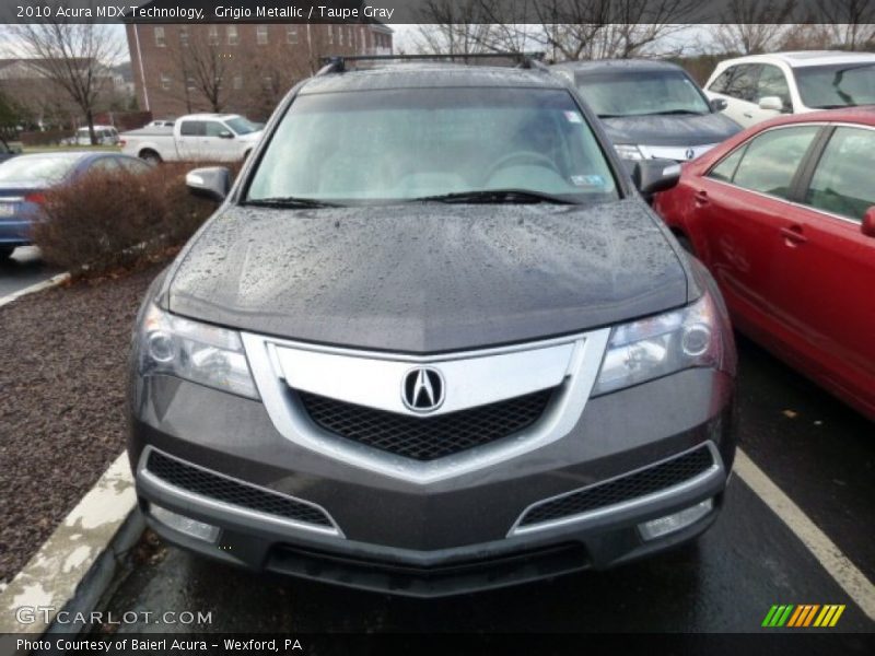 Grigio Metallic / Taupe Gray 2010 Acura MDX Technology