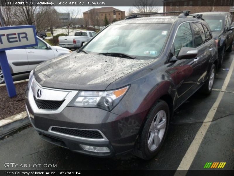 Grigio Metallic / Taupe Gray 2010 Acura MDX Technology