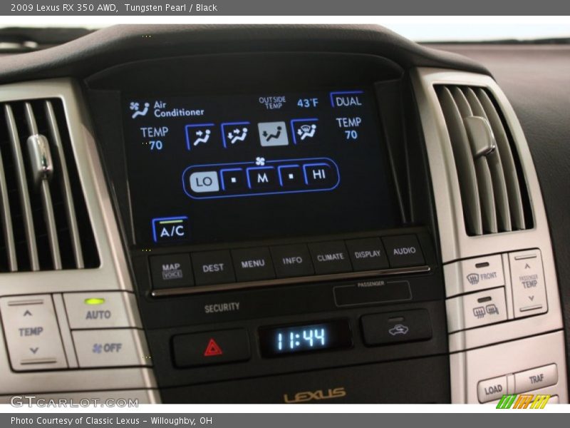 Tungsten Pearl / Black 2009 Lexus RX 350 AWD