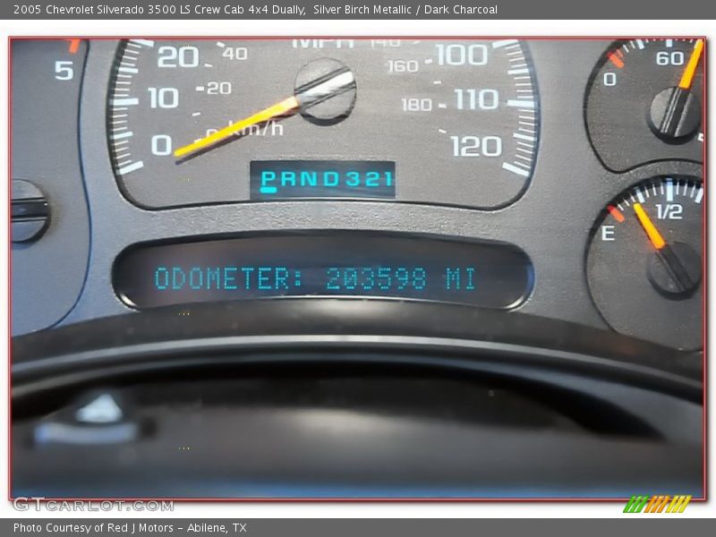 Silver Birch Metallic / Dark Charcoal 2005 Chevrolet Silverado 3500 LS Crew Cab 4x4 Dually