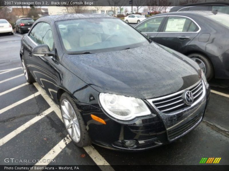 Black Uni / Cornsilk Beige 2007 Volkswagen Eos 3.2