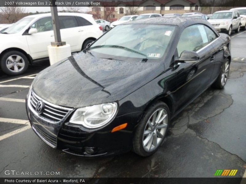 Black Uni / Cornsilk Beige 2007 Volkswagen Eos 3.2