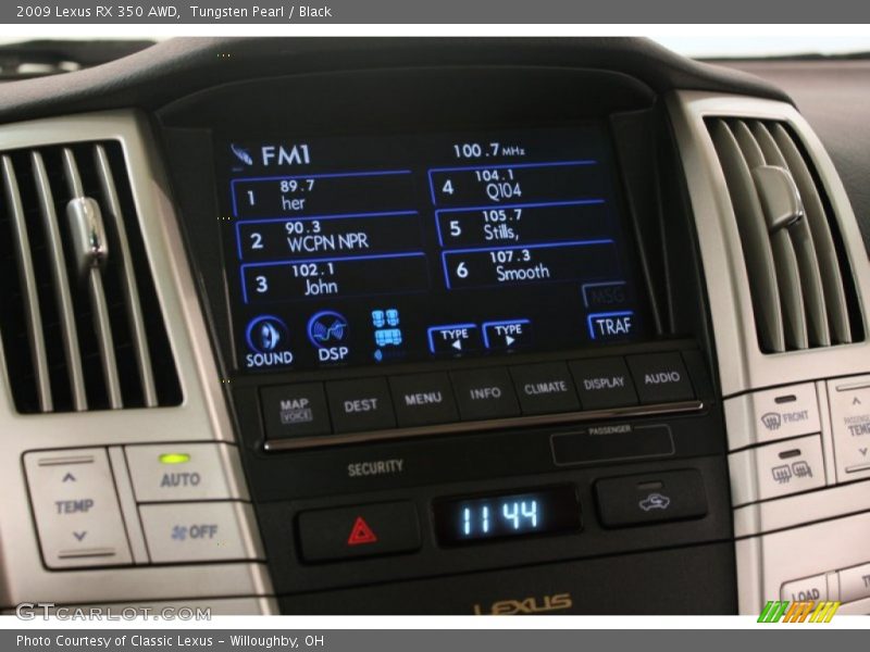 Tungsten Pearl / Black 2009 Lexus RX 350 AWD