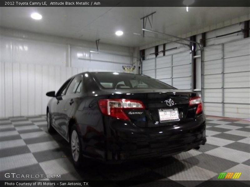 Attitude Black Metallic / Ash 2012 Toyota Camry LE