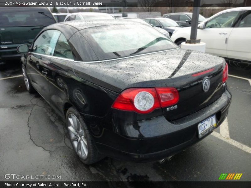Black Uni / Cornsilk Beige 2007 Volkswagen Eos 3.2