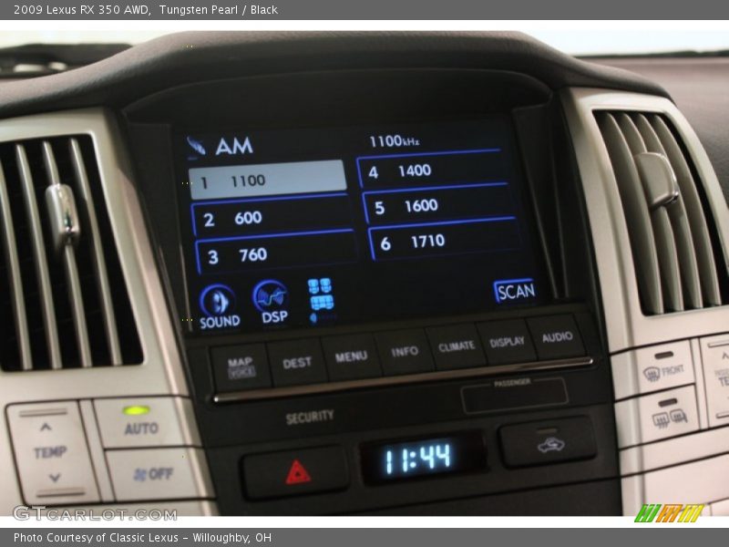 Tungsten Pearl / Black 2009 Lexus RX 350 AWD